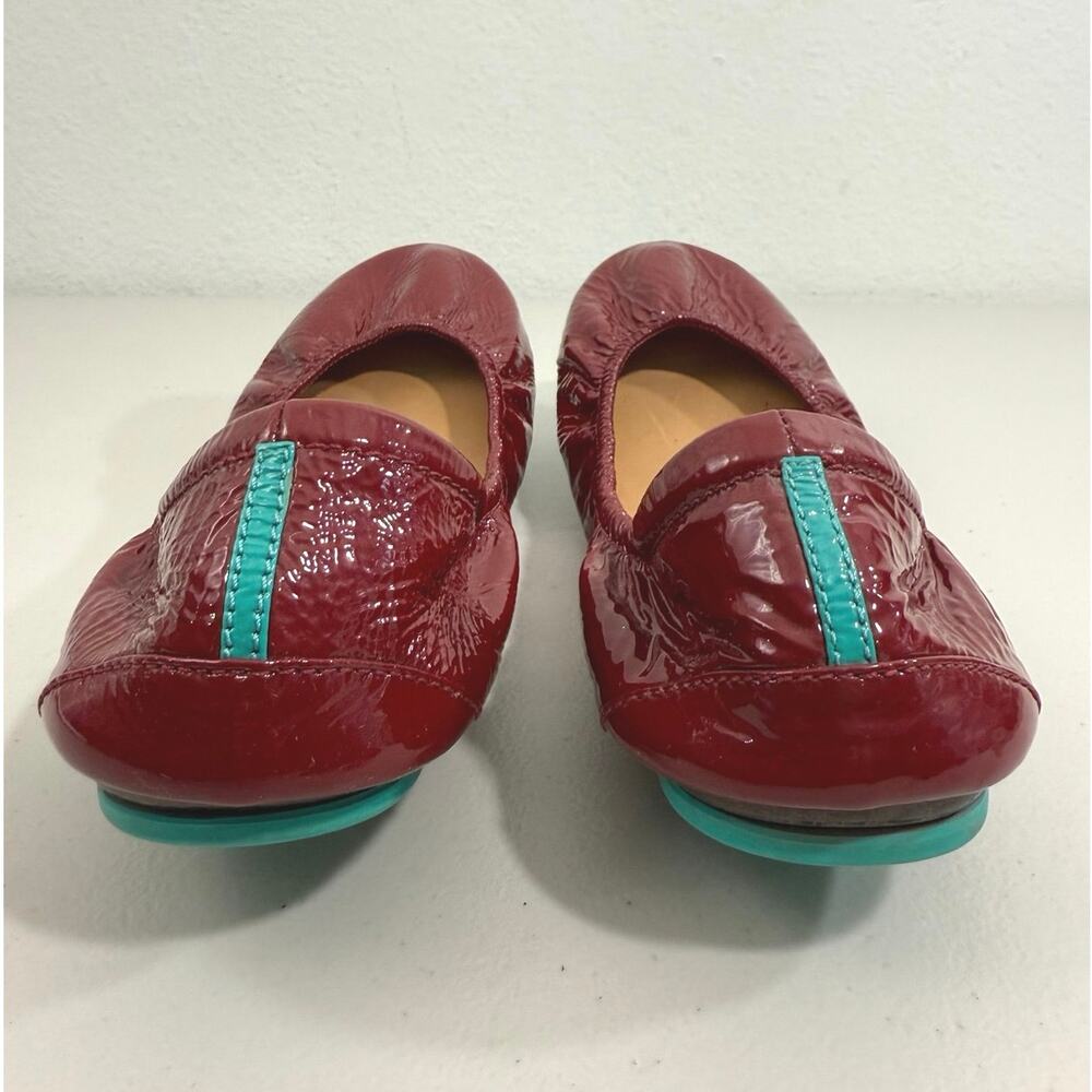 Tieks Ruby Red Patent Leather Ballet Flats Women’s Sz 11 Foldable Designer Shoes - Picture 7 of 11
